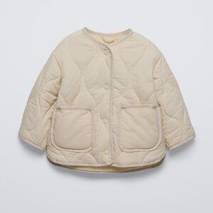 Zara girls quilted puffer jacket